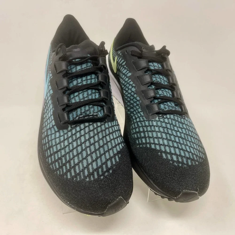 Nike Zoom Air Pegasus 37 Run Shoes Womens 10 1/2 Black Blue 574:I.8.5